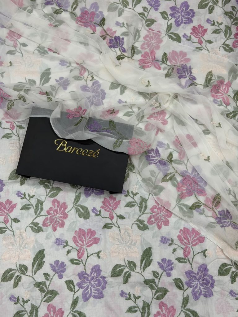 Bareeze lawn 3 piece all over embroided suit