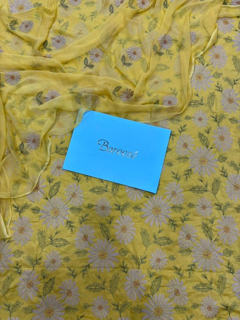 Bareeze lawn 3 piece all over embroided suit