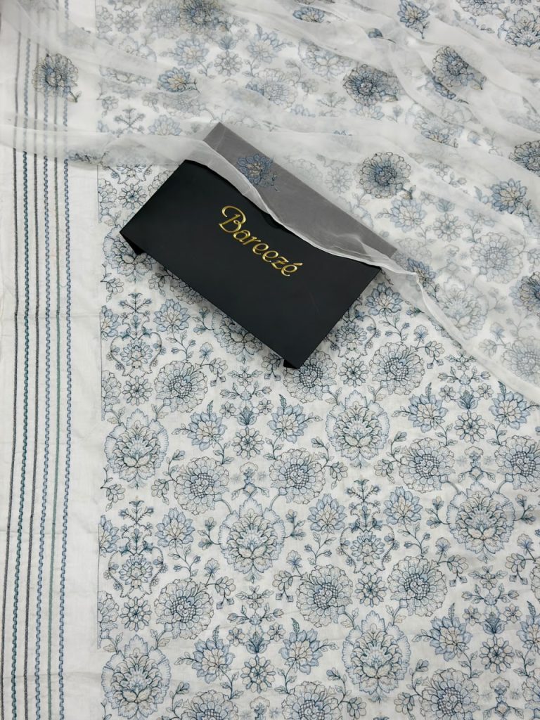 Bareeze lawn 3 piece all over embroided suit