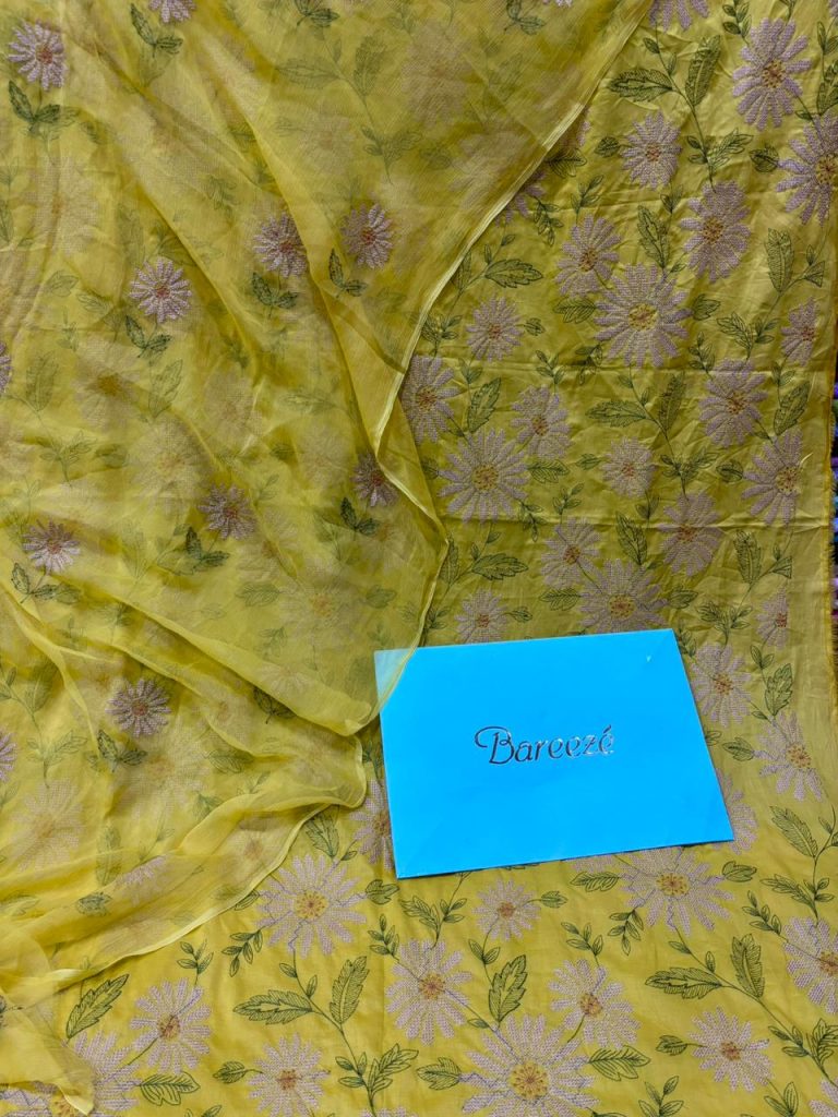 Bareeze lawn 3 piece all over embroided suit