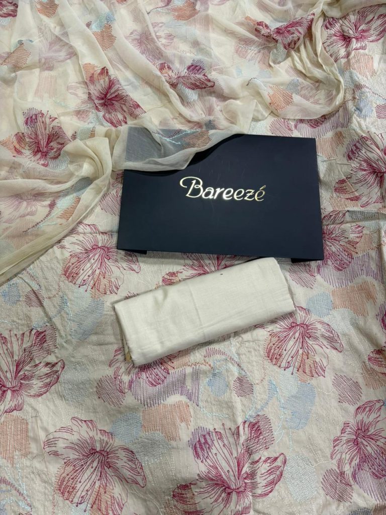 Bareeze lawn 3 piece all over embroided suit