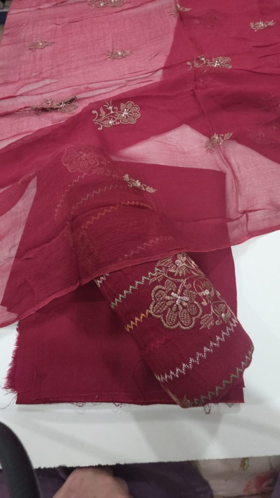 Bareeze 3 piece Embroided suit